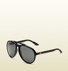 Gucci 1627 D28/R6 sunglasses (size 59mm) : Shiny black